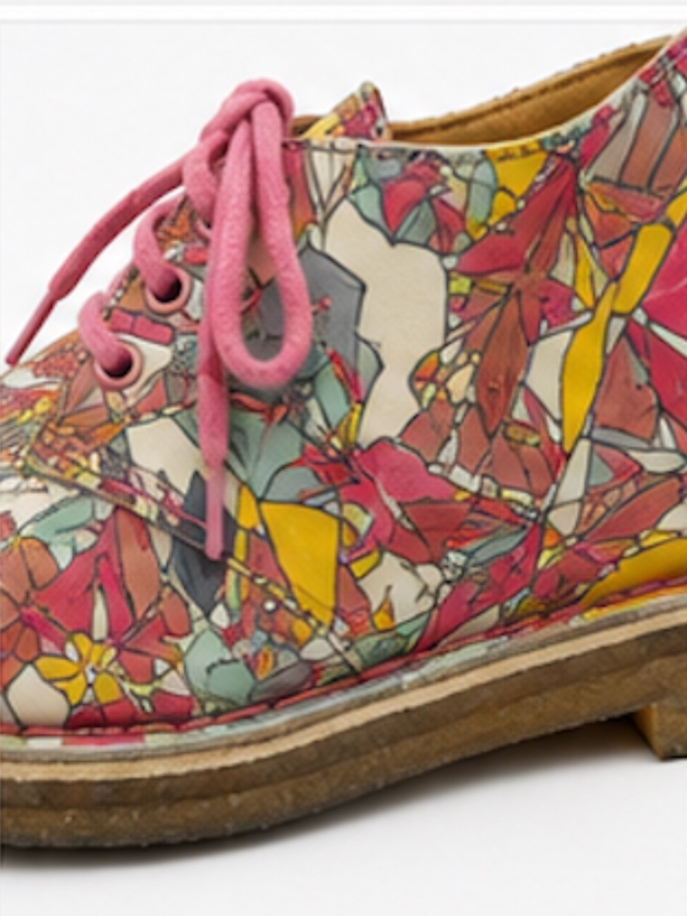Clarks Originals x PATTERNITY Desert Boots Women's US 5 White Multi Geometric
